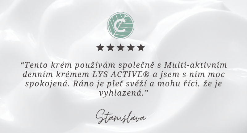 Lys Active noční krém — hlavní benefity